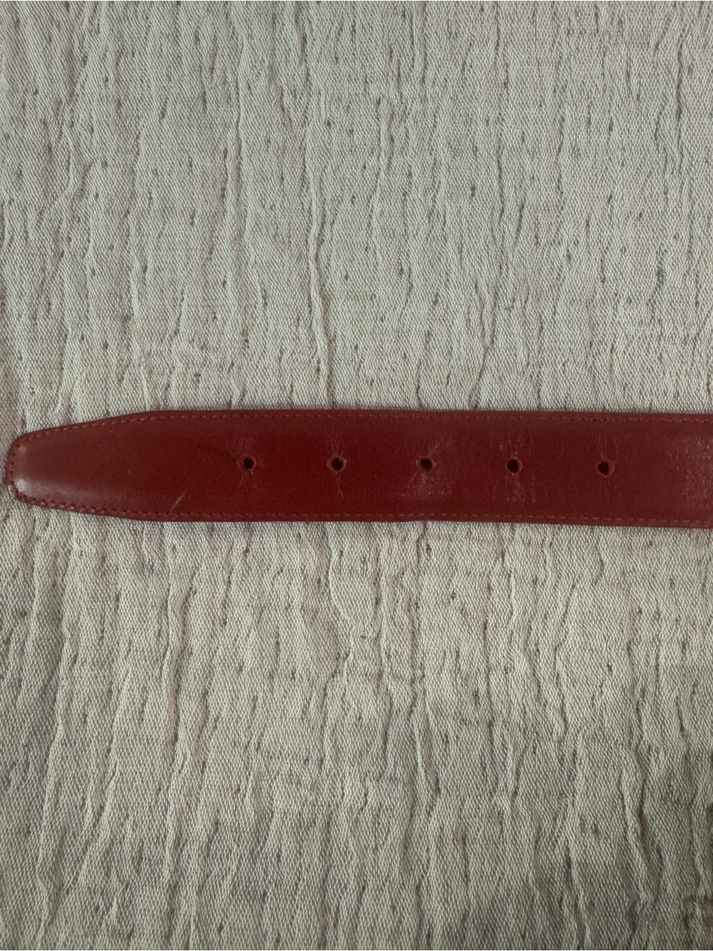 VTG Coach Red Burnished Cowhide Leather Belt #3901 Size Medium - Picture 5 of 9